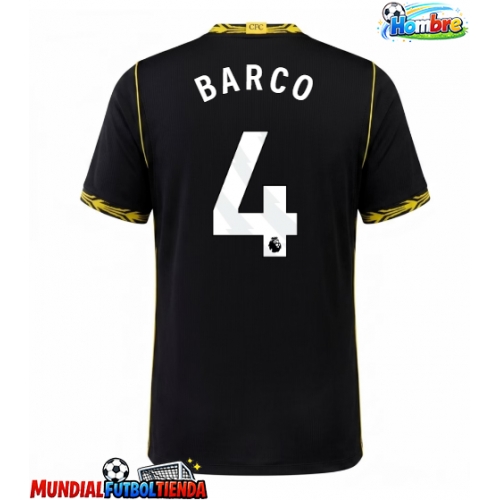 Camiseta Chelsea Valentin Barco #4 Segunda Equipación Replica 2026-27 mangas cortas